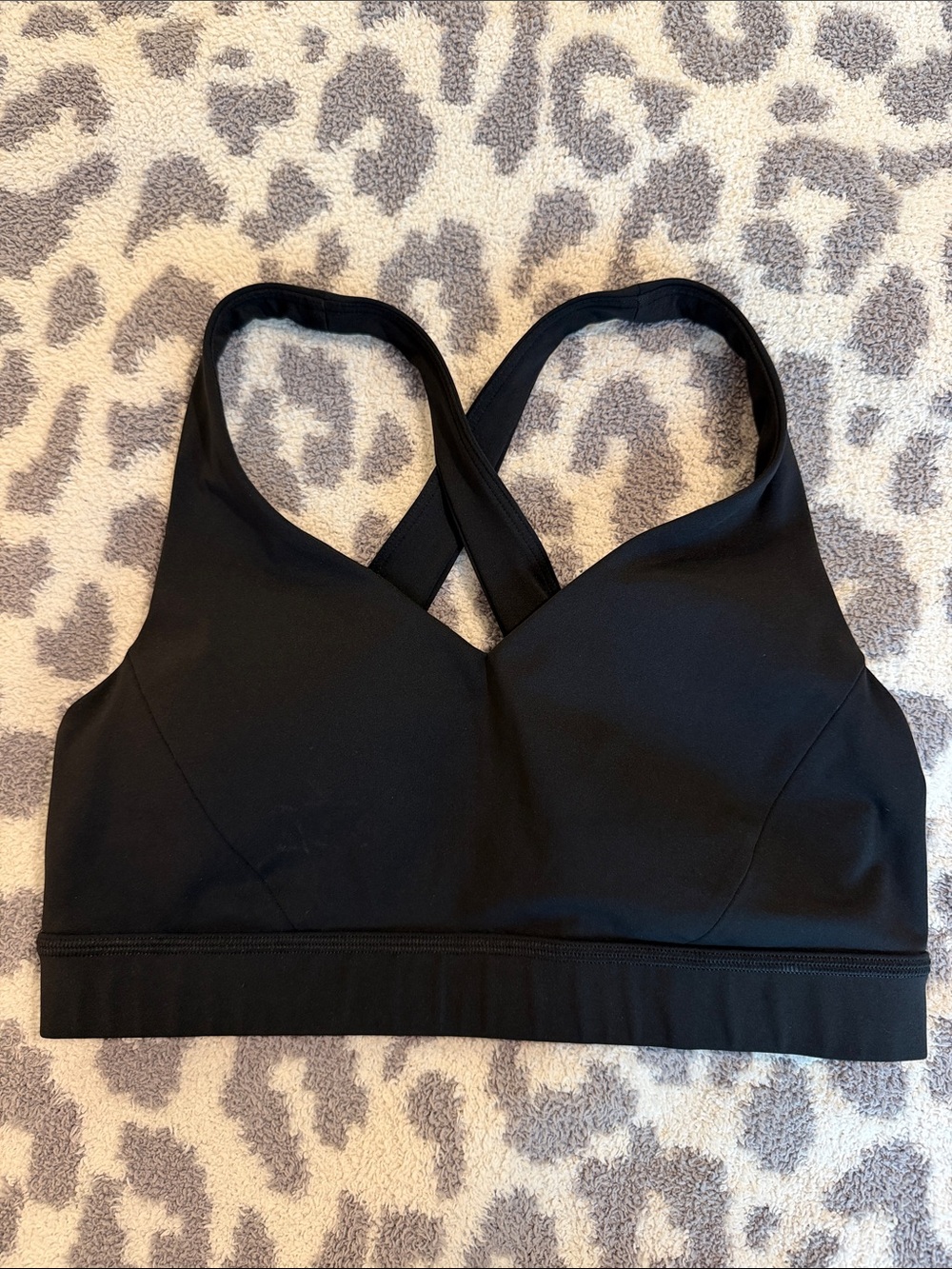 lululemon athletica Black Cross-Back Sports Bra